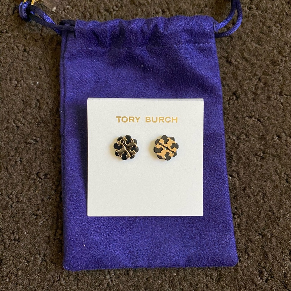 Tory Burch Logo Stud Earring
